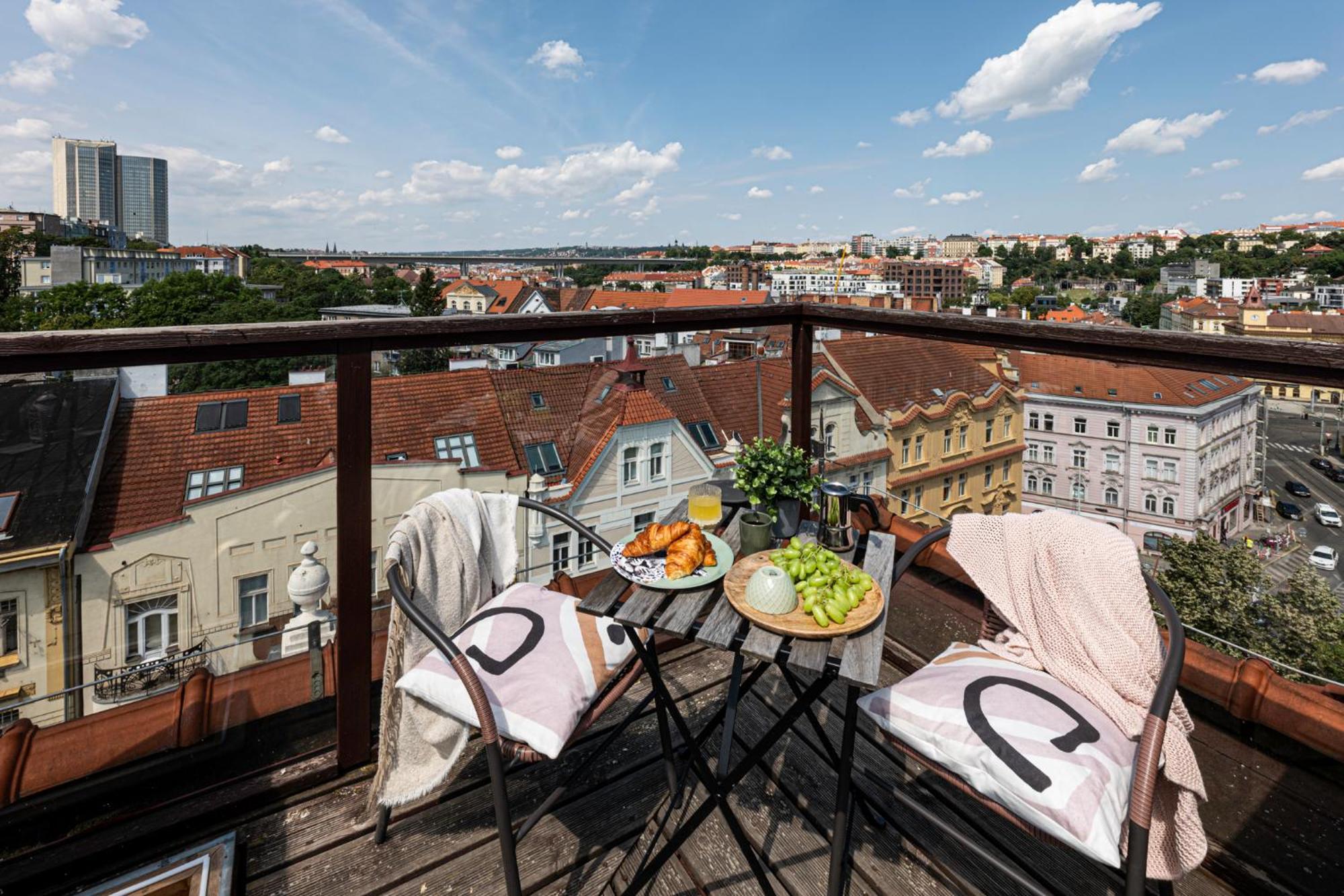 Prague Days - Terrace - Stunning View - Duplexアパートメント エクステリア 写真