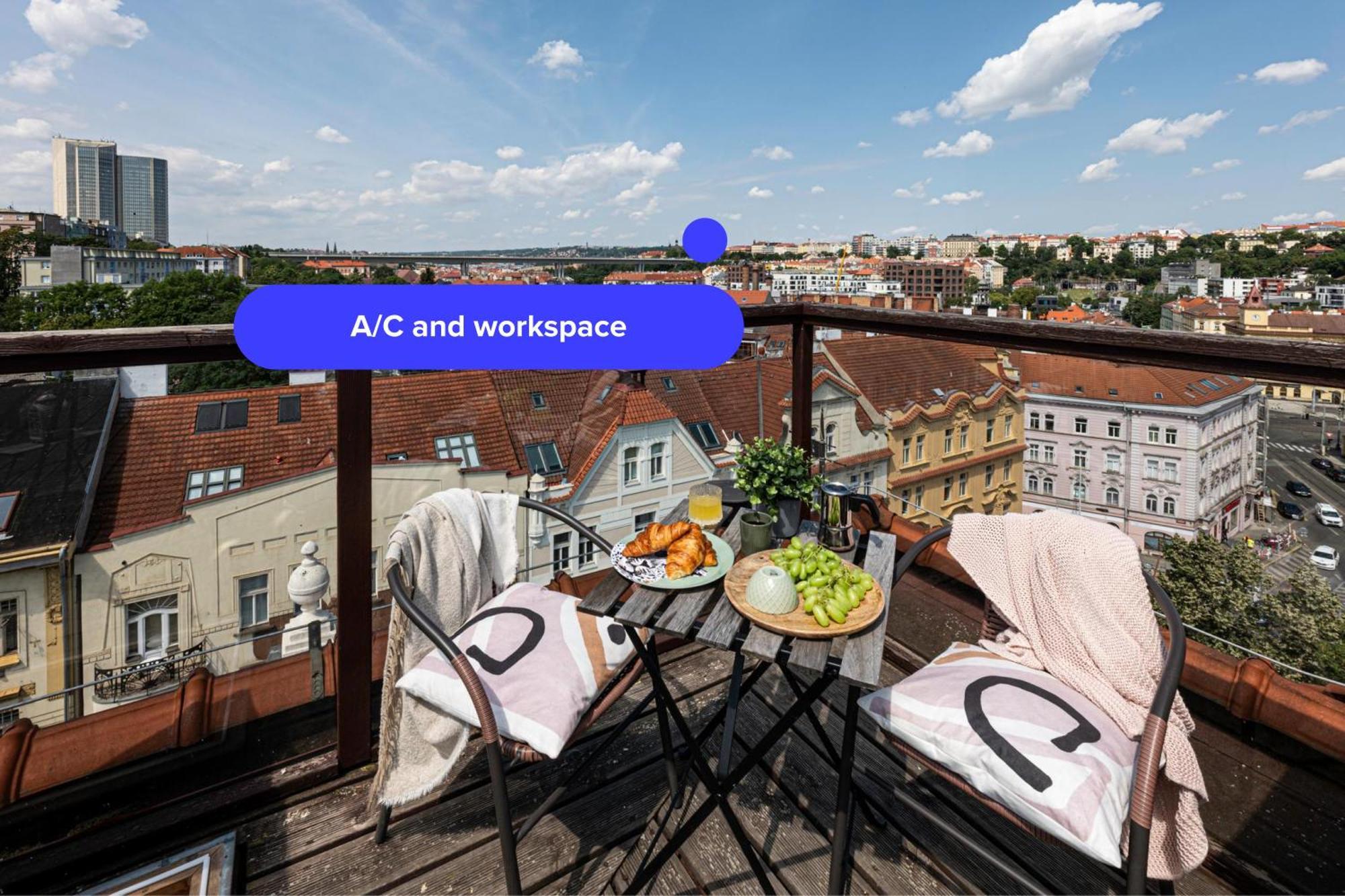 Prague Days - Terrace - Stunning View - Duplexアパートメント エクステリア 写真